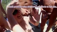 Slut French wife nudist on the beach in gangbang sex with strangers Thumb