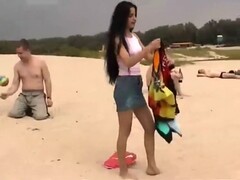 Sexy Amateur Russian Girls Doing Nudism on Public Beach Thumb