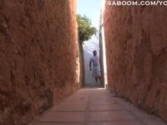 Blonde Teen Fucks Tourist in Alley Thumb