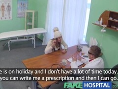 Fake Hospital Doctor denies antidepressants and prescribes a good licking and a hard fucking Thumb