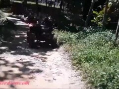 Thai teen heather goes atving in paradise and gets huge throatpie in quad Thumb