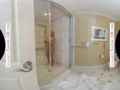 naughty america vr bridgette b. teases neighbor while showering Thumb