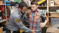 Mall Officer Brings the Suspected Twink to The Backroom for Processing - Perps4k Thumb