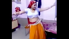 White Blouse yellow petticoat Desi Model Dance. mp4 Thumb