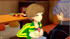 Chie Satonaka and Yukiko Amagi and Yu Narukami intense sex. - Persona 4 Hentai Thumb