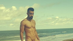 Nudist Beach - Dan naked and hard jerking off on the beach teaser Thumb