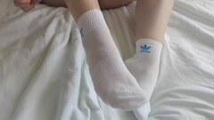 Sockjob in white socks is the best way to start my day Thumb