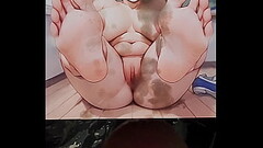 Uzaki Hana&#039_s feet cum tribute Thumb