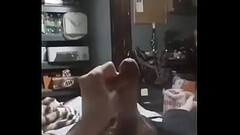 Horny Man Fapping Off Then Cumming Thumb