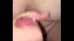 Shoots his load as soon as I pull him out of my pussy! Thumb