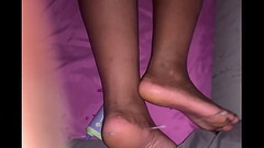 Massive cum on soles woke her up Thumb