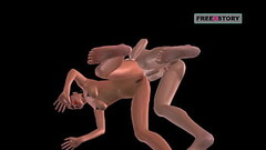 An animated 3D sex video of a Indian girl getting fucked from behind by a Japanese man then she give Thumb