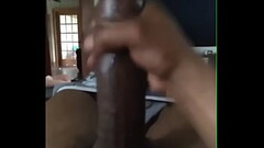 Stroking my thick BBC dick and shooting cum Thumb