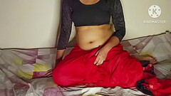 Big ass beautiful Desi lal sari bhabhi fuck in doggy style by devar. Thumb