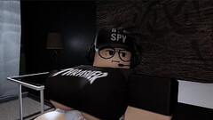 Roblox girl couldn&#039_t sleep, so she had some fun with his bf&#039_s cock while he was asleep Thumb