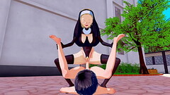 Nun Stussy Big Ass hentai animation 3d game Thumb