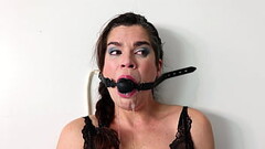 Hard gagging - Deepthroat dildo ballgag Thumb