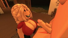 Roblox girl sucking a small cock of his royal boyfriend Thumb