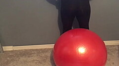 Yoga ball Waist stretch Thumb