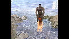 beach babe can&#039_t resist old black muscle bull&#039_s monster cock Thumb