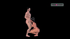 Animated 3D porn cartoon video - Indian bhabhi &amp_ Japanese man having oral fun in 69 position and Thumb