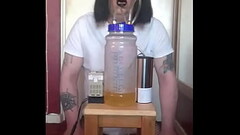 bisexual crossdresser with his portable cow milking machine part 5 Thumb