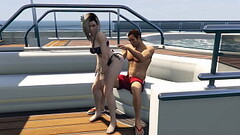 GTA 5 - Cutie Bikini Babe gets Fucked on Yacht (Moans Added) Thumb