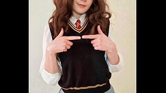 Hermione is a little shy, but her shyness won&#039_t stop her from being a naughty slut ready to fuc Thumb