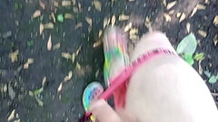 Quickly strip outside to my pink panties formikehawk90 Thumb