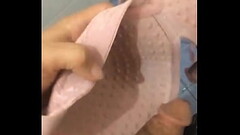 masturbating again and again using my beautiful neighbor&#039_s panties &amp_ bra Thumb