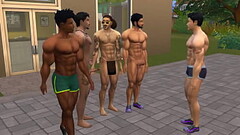 Toddy Williams and Friend Louis have Gym Group Sex Sims 4 Wicked Whims Thumb