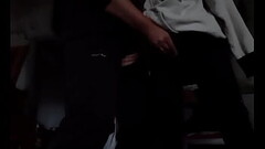 First we cum from our own hands, and then we cum from each other&#039_s hands (clothed orgasm) - Gir Thumb