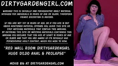 Red wall room Dirtygardengirl huge dildo anal &amp_ prolapse Thumb