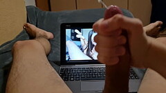 CUMMING HARD WHILE I&#039_M WATCHING A PORN Thumb