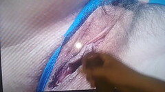 TRIBUTE Cum on milf hairy pussy Thumb