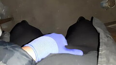 Before robbing a house, we decided to jerk off with gloves on so as not to leave traces (role play)  Thumb