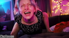 Blonde Cum Dumpster Gets Screaming Orgasm Thumb