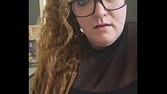 Bbw redhead secretary curlyyred masturbates in cubicle Thumb