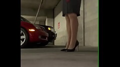 Crossdresser in parking garage Thumb