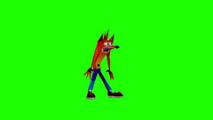 Crash Bandicoot Woah! (Original Without post-processing and effects) Green Screen Video Thumb