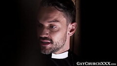 Religious twink sucks off priest before riding him hardcore Thumb