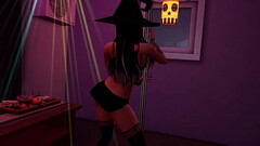 Jozie Dark Halloween Tease - Sims 4 Porn Video Thumb