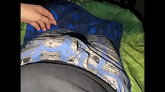 Teen boy trying to sleep but gets boner instead Thumb