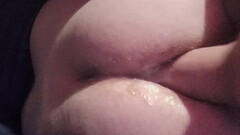 Fucking my creamy pussy with huge dildo Thumb