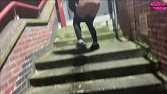 Pissing on Public Staircase Thumb