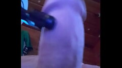 Stroking my cock Thumb