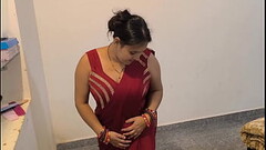 Zabardast chudai non stop red saree Thumb