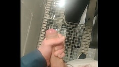 Horny at work, I drop a load in the backrooms Thumb