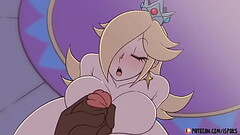 Rosalina is loved by Black Cock Thumb